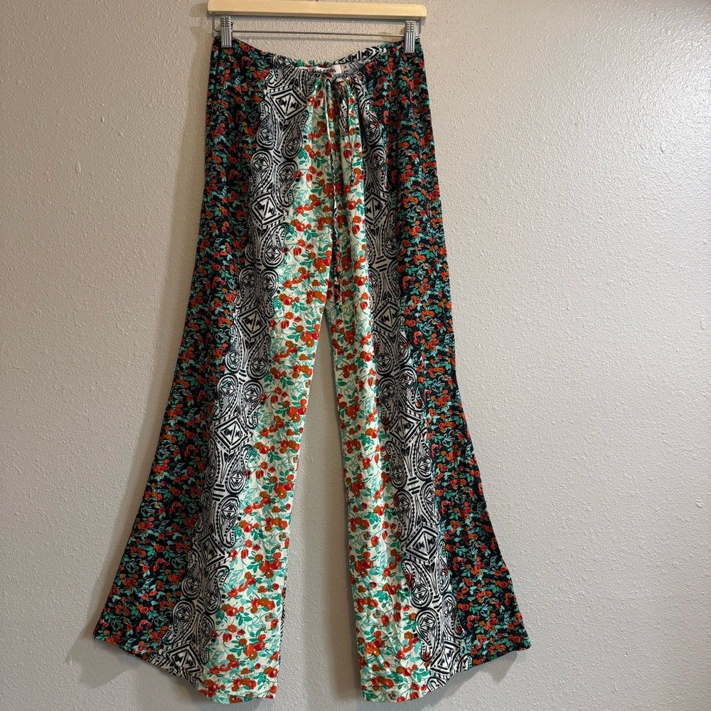 Michael Stars Mixed‎ Print Boho Wide Leg Pants | Drawstring Waist